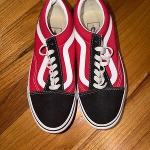 Vans Red and Black Women's Sneakers